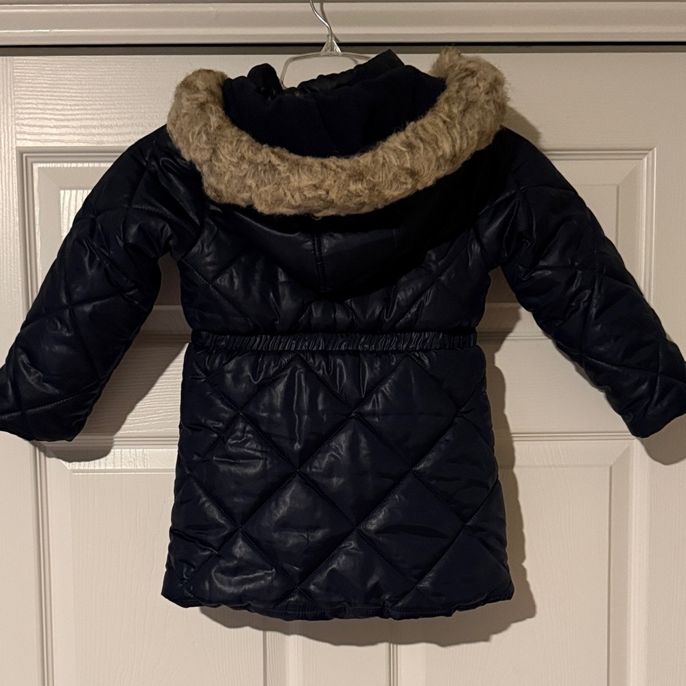 Tommy Hilfiger Girls Navy Puffer Jacket - Picture 6 of 9